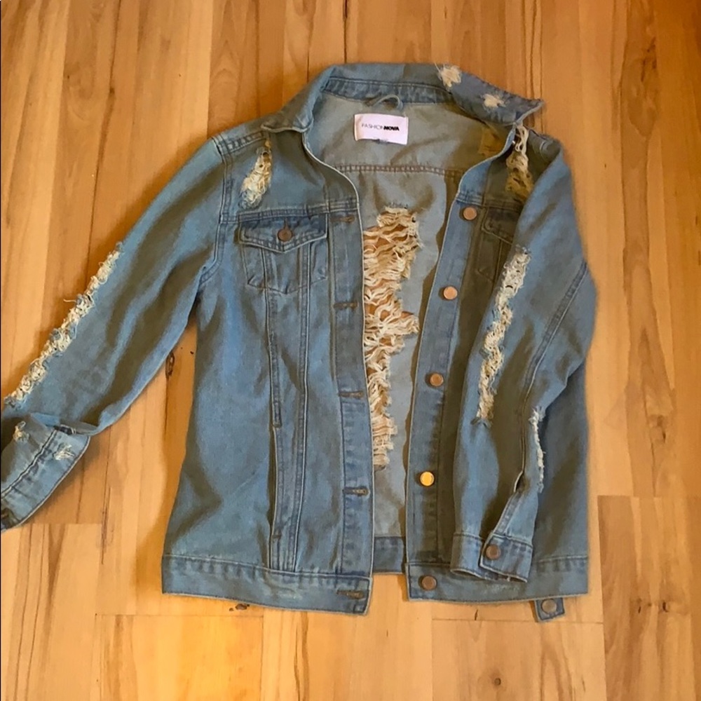 Distressed Denim Jacket